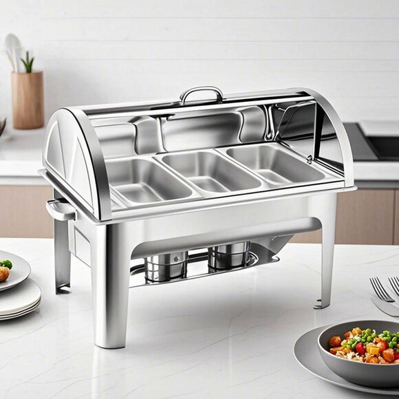 SOGA 3L Chafing Dish Triple Tray Top - Picture 1 of 8